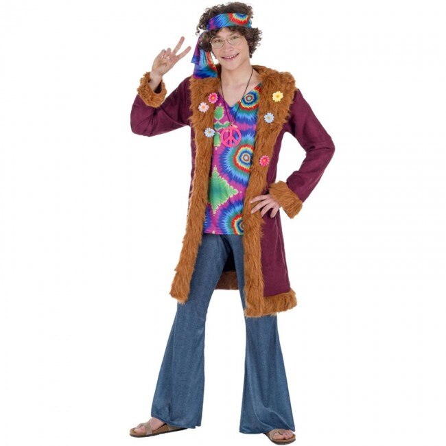 Hippie Kostuum Deluxe Voor Man M/L