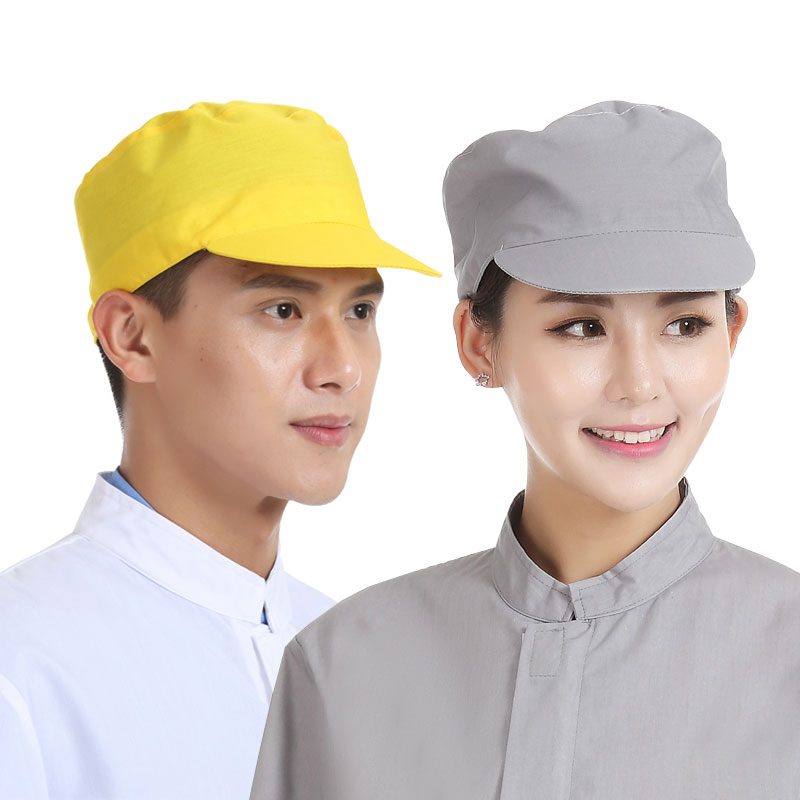 10 unids/lote, , gorras de color liso, sombreros de cocinero, restaurante, cocina, panadería, ropa para cocinar, Gorras, Viseras a prueba de polvo de almacén