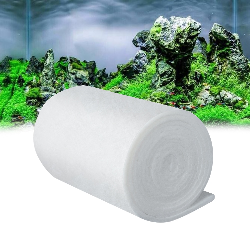 Aquariumfilter witte vezel aquarium biochemische katoenen spons aquariumfilter aquarium vijver schuim spons filter accessoires