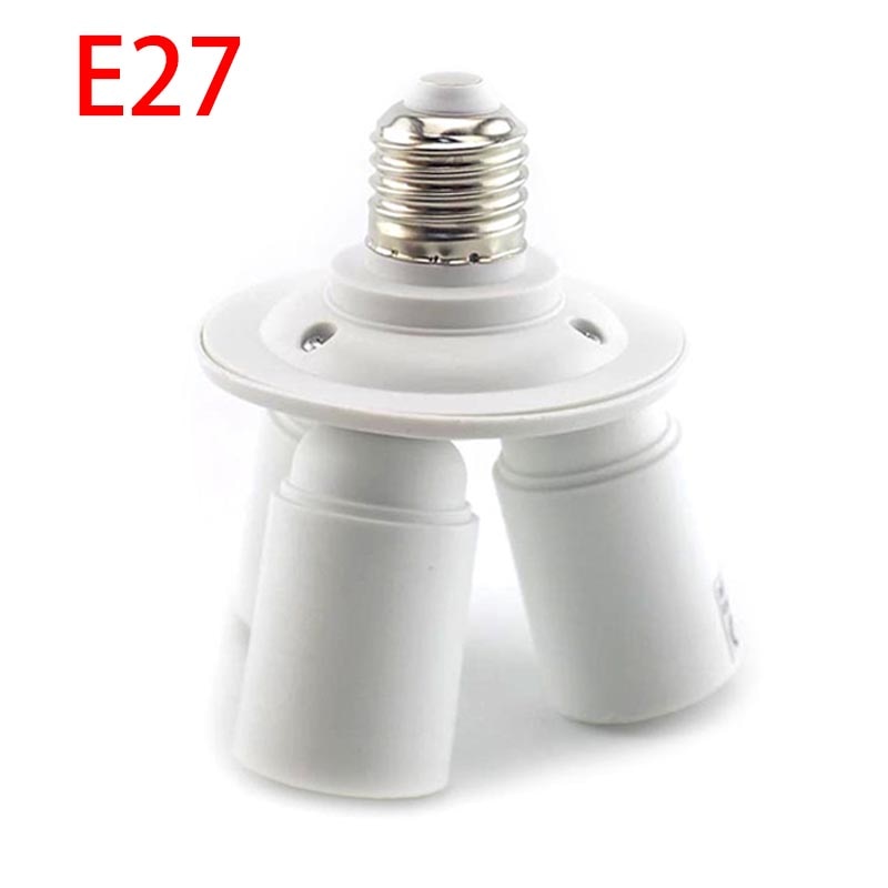 3 in 1 E27 Adapter plug Lamp Houder Splitter Lamp Converter Lamp Bases LED 1 E27 om 3 E27 LED light base Socket Adapter