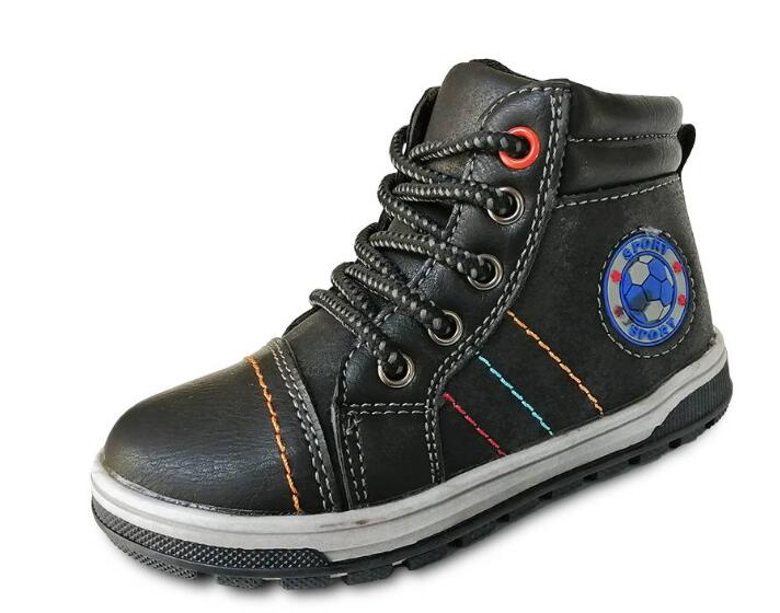 boys shoes casual leather sports shoes Martin boots size 22 to 27 wallvell