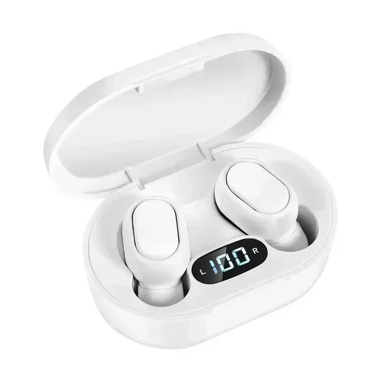 E7s Tws Gaming Headset Bluetooth Earphones Earbuds Blutooth Earphone Wireless Hearing Aids Sport EarBuds Hifi headphones: WHITE