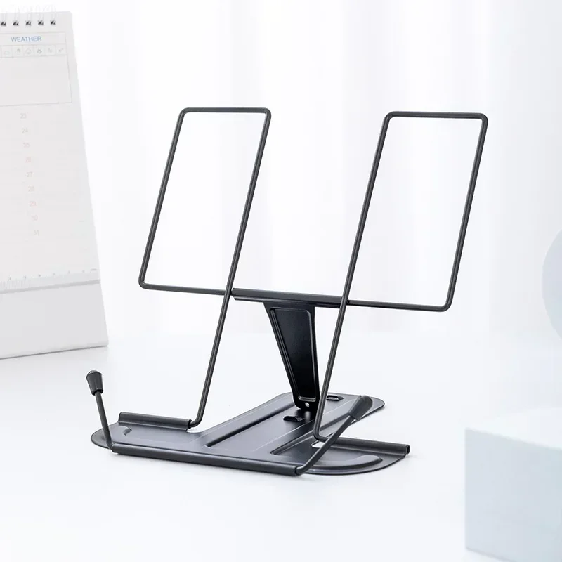 Support de livre Portable, repose-lecture réglable, support de livre de recettes, support de téléphone Portable pour livre de cuisine, support de tablette pour manuel: Grey