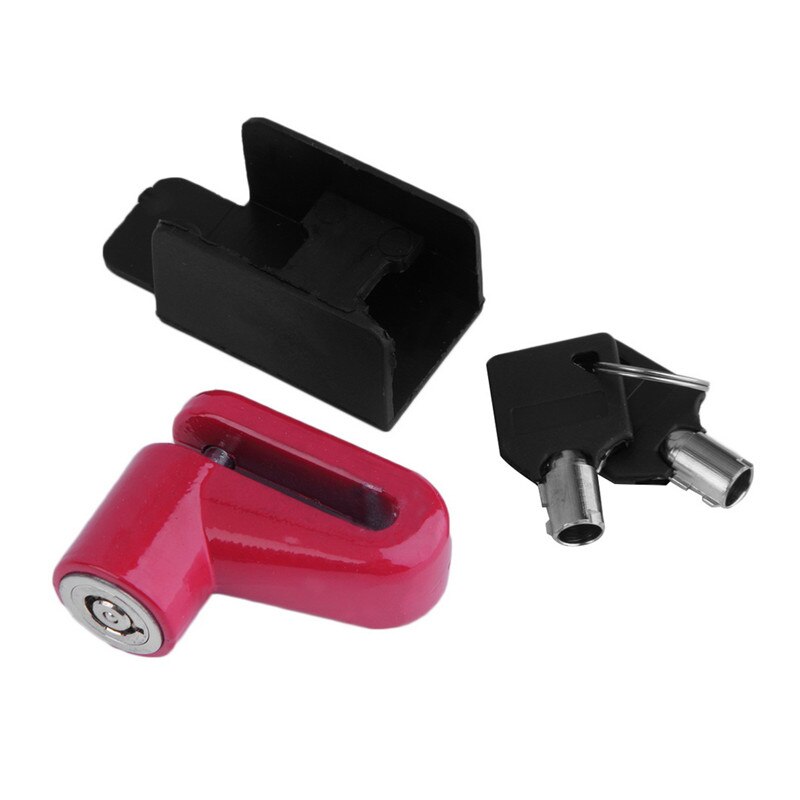 Blokada tarczy hamulcowej antykradzieżowej robić skutera, roweru, motocykla, bezpieczeństwa skutera, motocykla, roweru: Czerwony