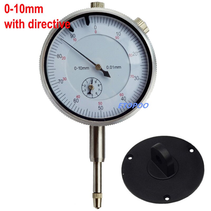 Precision Dial Indicator 0-3mm 0-5mm 0-10mm 0-25mm 0-30mm 0.01mm With Lug Dial Gauge Micrometer Caliper Table with directive