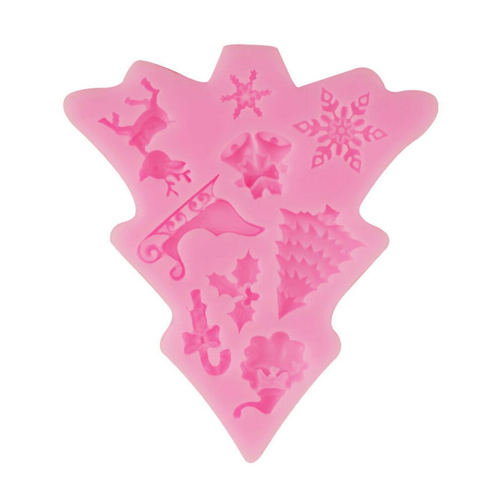 Kerstboom decoratie cake plunger mold Fondant pastry cookies cutter bakvorm kerstboom omgezet in suiker siliconen