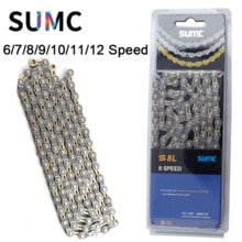 SUMC bicycle chain half hollow 8 speed 9 10 11 12 speed mountain bike chain road bike chain