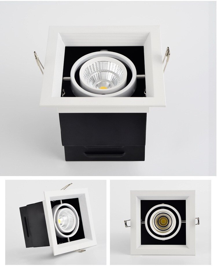 Dimmable 7W LED Bean Pot Light COB LED Grille Lamp Highlighted LED Bean Gallbladder Lamp CE RoHS FCC 110V 220V Approve 4PCs/Lot