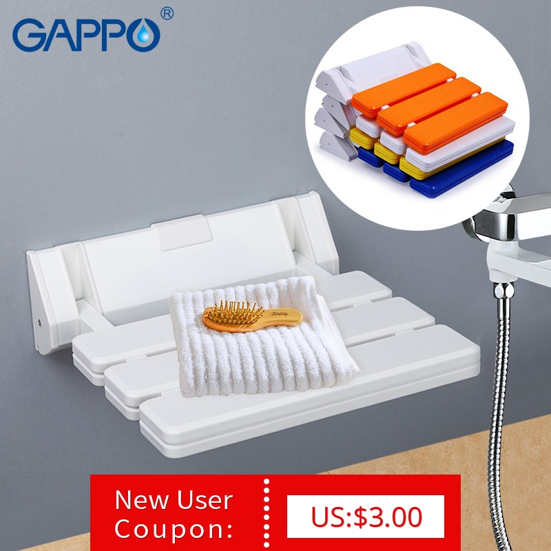 Gappo vægmonteret badeværelse brusesæder folde hospital ventestole hjem indgang sæde skammel cadeira toilet foldestol