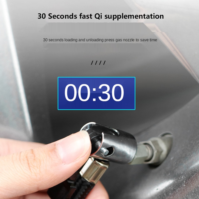 Universal Car Air Pump 12V Electric Inflate Tool Machine Car Air Compressor Tire Inflator with Digital Pressure Gauge Flashlight