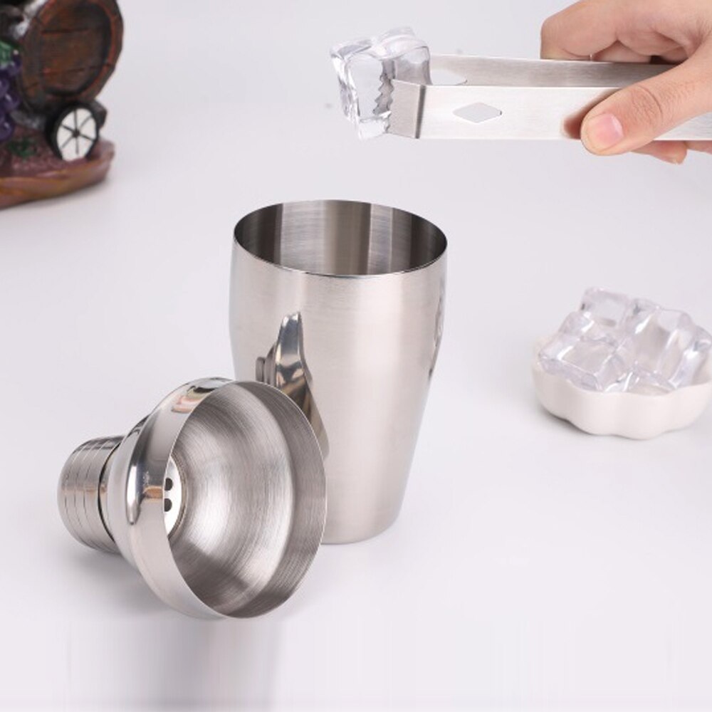 750ML Cocktail Shaker Set,Bartender Kit with Stylish Wooden Stand Stainless Steel Bartending Kit for Home Bar Party