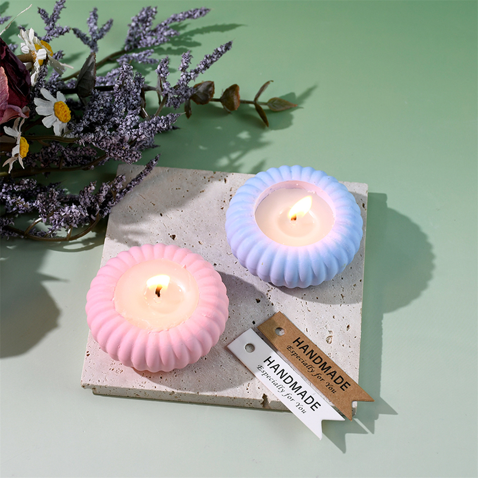 Halloween Pumpkin Silicone Mold DIY Aromatherapy Candles Drip Resin Plaster Ornaments Mould Handmade Soap Candle Making