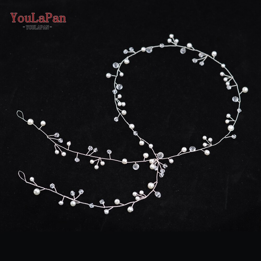 Youlapan bruidstiara bruidshaarwijnstok bruidshaaraccessoires handgemaakte bruidshoofdband bruidshaarsieraden  hp98