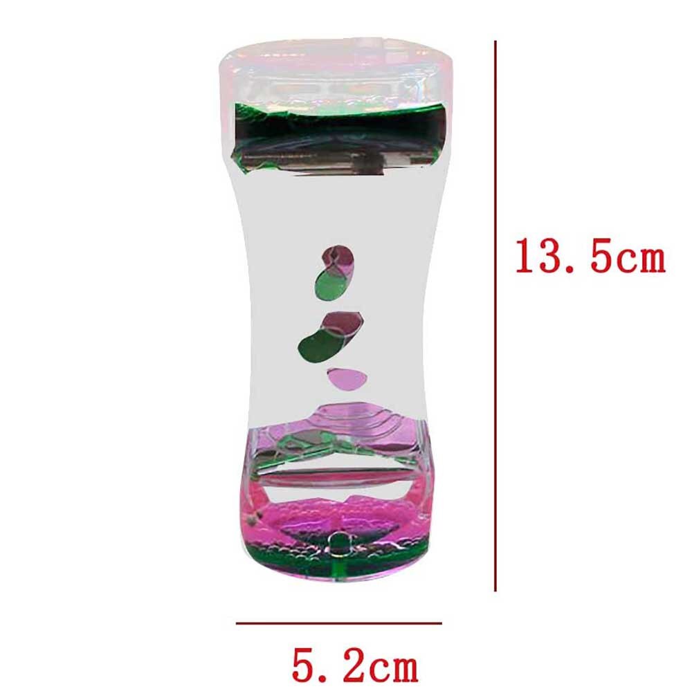 Sablier sablier bicolore minuterie dynamique sablier liquide mouvement barboteur et parfait Fidget