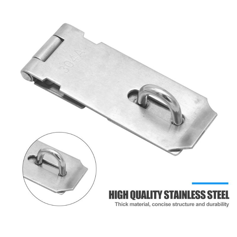 Anti-vol moraillon agrafe hangar loquet acier inoxydable serrure de porte cadenas fermoir facile installer ménage Anti-effraction matériel