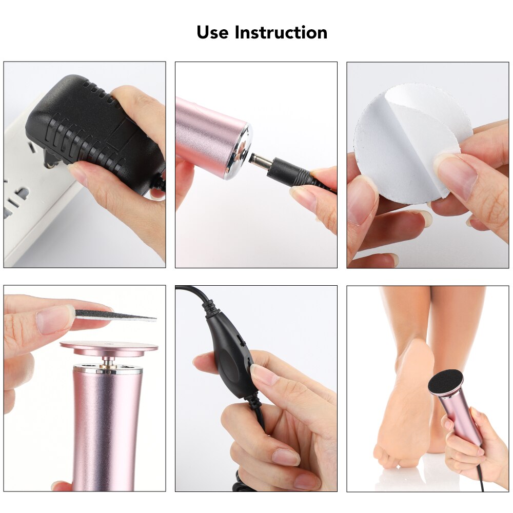 Electric Foot Callus Remover Foot Care File Leg Heels Remove Dead Skin Pedicure Tool Set Feet Clean Care