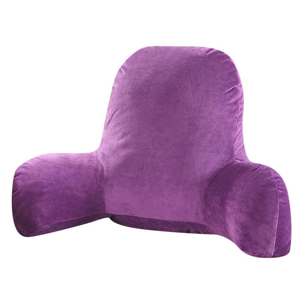 Lumbar Pillow Plush Big Backrest Reading Rest Pillow Lumbar Support Chair Cushion With Arms Protect Fragile Waist: G