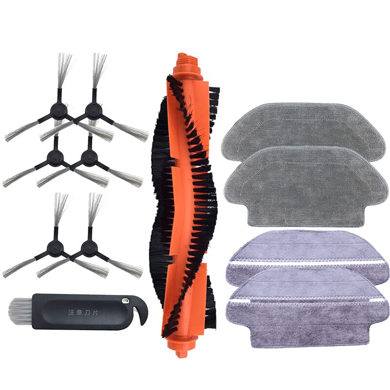 Hovedbørste hepa filter sidebørste moppe klud til xiaomi robotstøvsuger styj 02ym conga 3490 viomi  v2 pro filter v-rvclm 21b: Lavendel