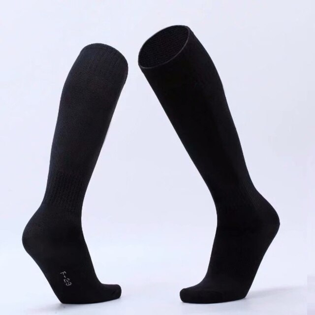 Professionele Voetbal Sokken Breathabl Voetbal Sokken Mannen Sport Sokken Polyester Calcetines Rugby Fietsen Volleybal Sokken: black