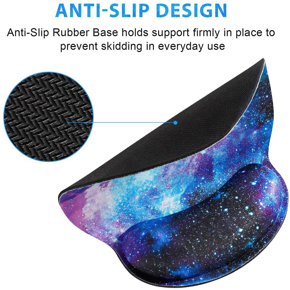1 Pc Ergonomic Wrist Rest Mouse Pad Comfortable Wrist Rest Support Non Slip Mice Mat Soft Hand Support For PC Laptop Computer
