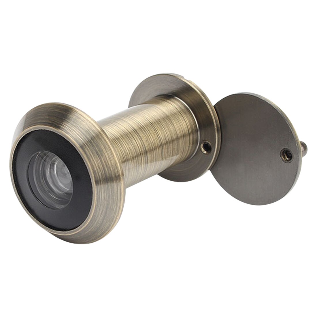 Wide Viewing Angle Peephole 200 Degree Security Door Viewers Hole Hidden Peephole Adjustable Glass Lens Hardware Tools: Green Bronze