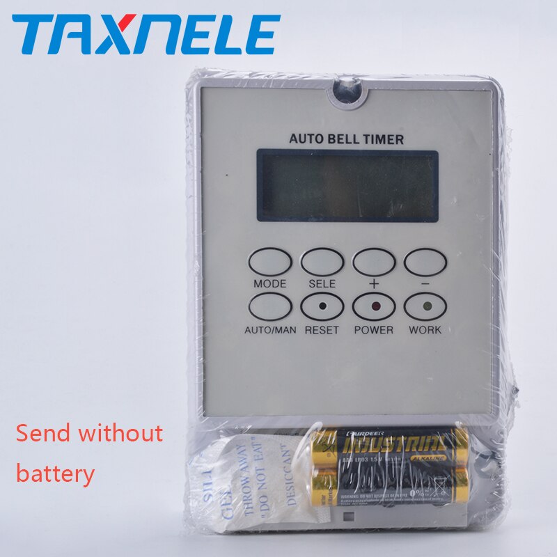 Intelligent microcomputer Auto bell ring timer controller school bell 220V ZYT08 80 times one day