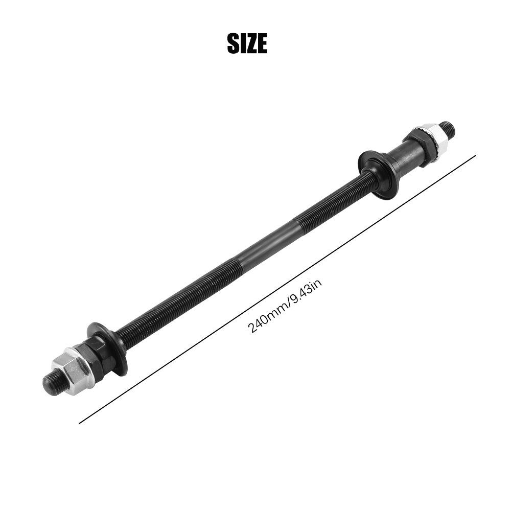 240Mm Fiets Wielnaaf As Voor Achter Effen As Fiets Voor/Achteras Hendel Mountainbike Reparatie Tool accessoires