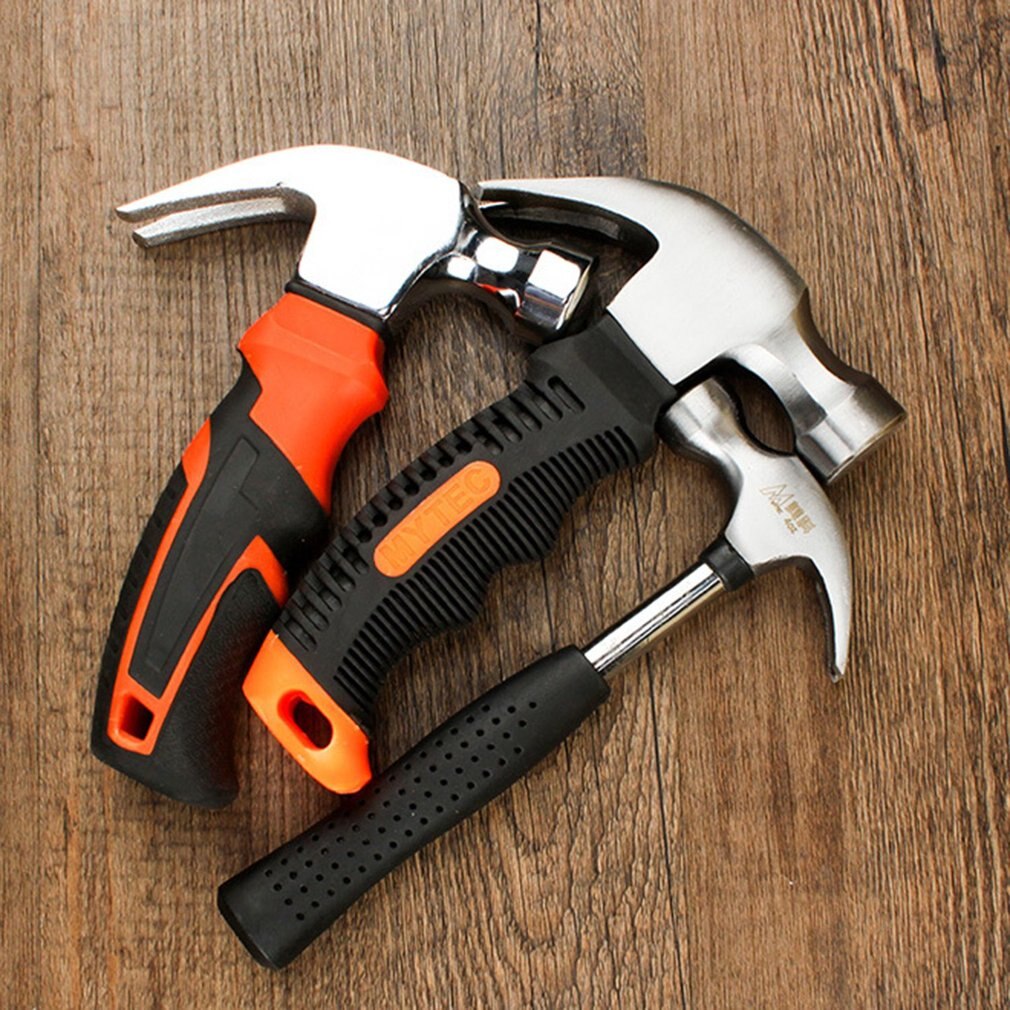 Ronde Kop Plastic Handvat Magnetische Klauw Hamer Voor Houtbewerking En Elektronische Tool Mini Hamer Rubber Hamer Roestvrij Tool