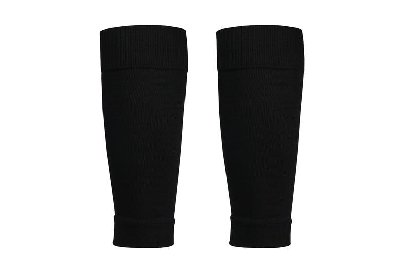 1 par voksen fodbold cykel ben varmere åndbar basketball fodbold løb kompression elastisk ben ærme knæ sport: Lt606 sorte sokker