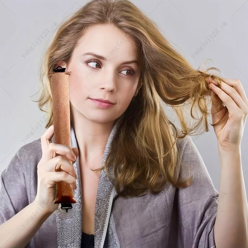 Big Wave Lazy Heatless Curling Rod Plush Head Hair Curler Wave Form Curl Rod Sponge Curling Bouncy Curling Hair Hair Rollers