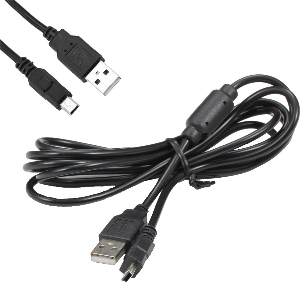1pcs 1.8 m USB Opladen Kabel met Magnetische Ring Gaming usb Lader voor ps3 Voor Sony Playstation PS3 handvat draadloze controller