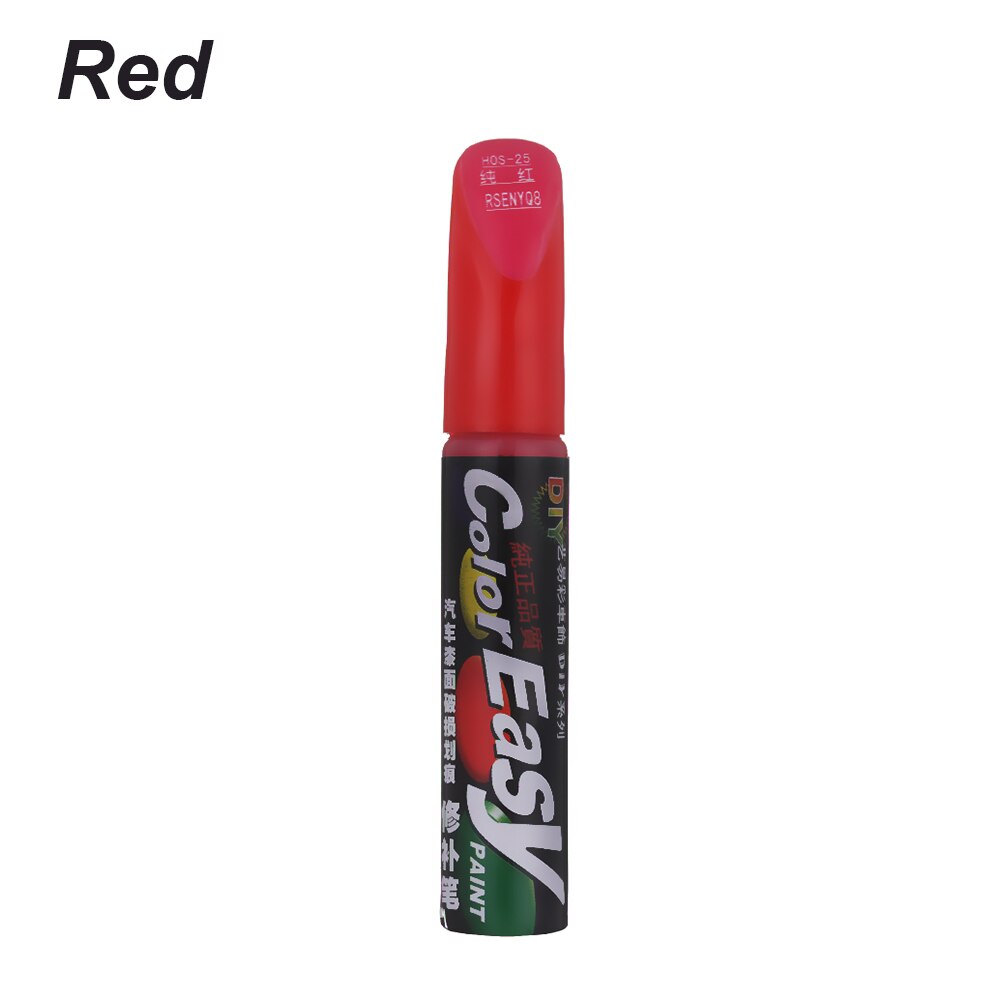 1PC Colors Waterproof Auto Car Coat Paint Pen Touch Up Scratch Clear Repair Remover Maintenance Tool: Red