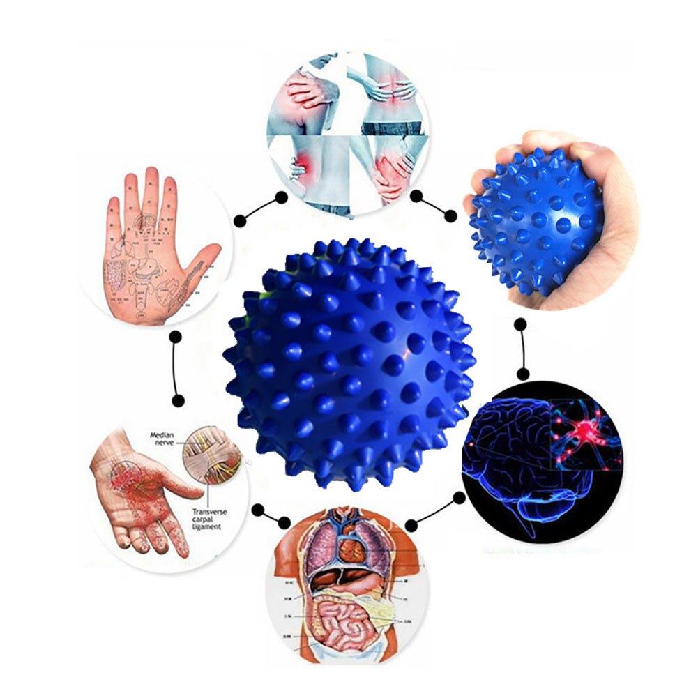 3 stk spidsfodsrulle massagekugle krop afslappende smerte trykaflastning ryg ben massager sæt til stramt knudede fasciitis spasmer