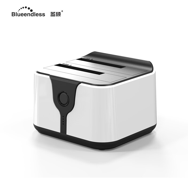 Blueendless USB 3.0 Hdd Enclosure Support 4tb Capacity 3.5 2.5 Inch Hdd Clone Station 2 Bay with Plastic Hdd SSD Stock Station