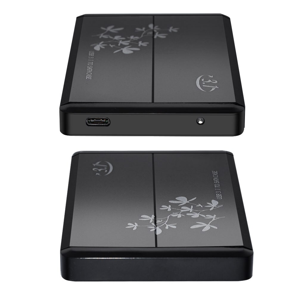 Boîtier de coffre de boitier externe disque dur SATA 2. 5 pouces en alliage d'aluminium pour MacBook Latop jusqu'à 5 Gbps