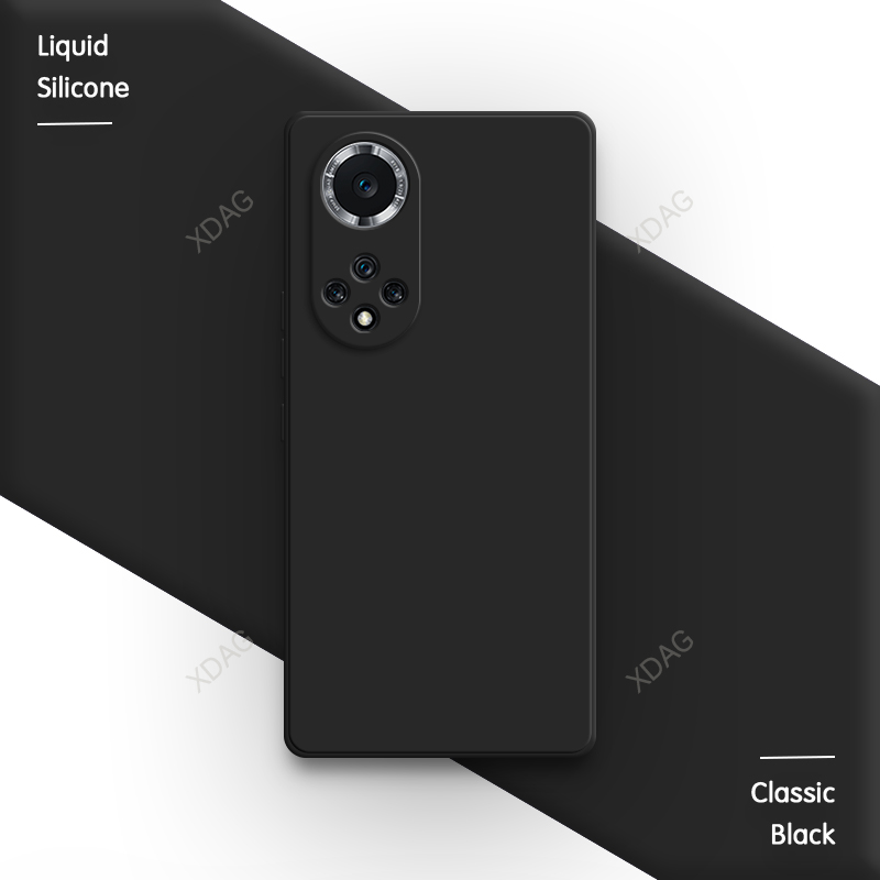 Weiche handyhülle für huawei nova 9, nova 9 Profi, 9 Profi  se 5g, kontrastierende, einfarbige, stoßfeste luxus-rückseite aus flüssigem silikon: Pe / Gold