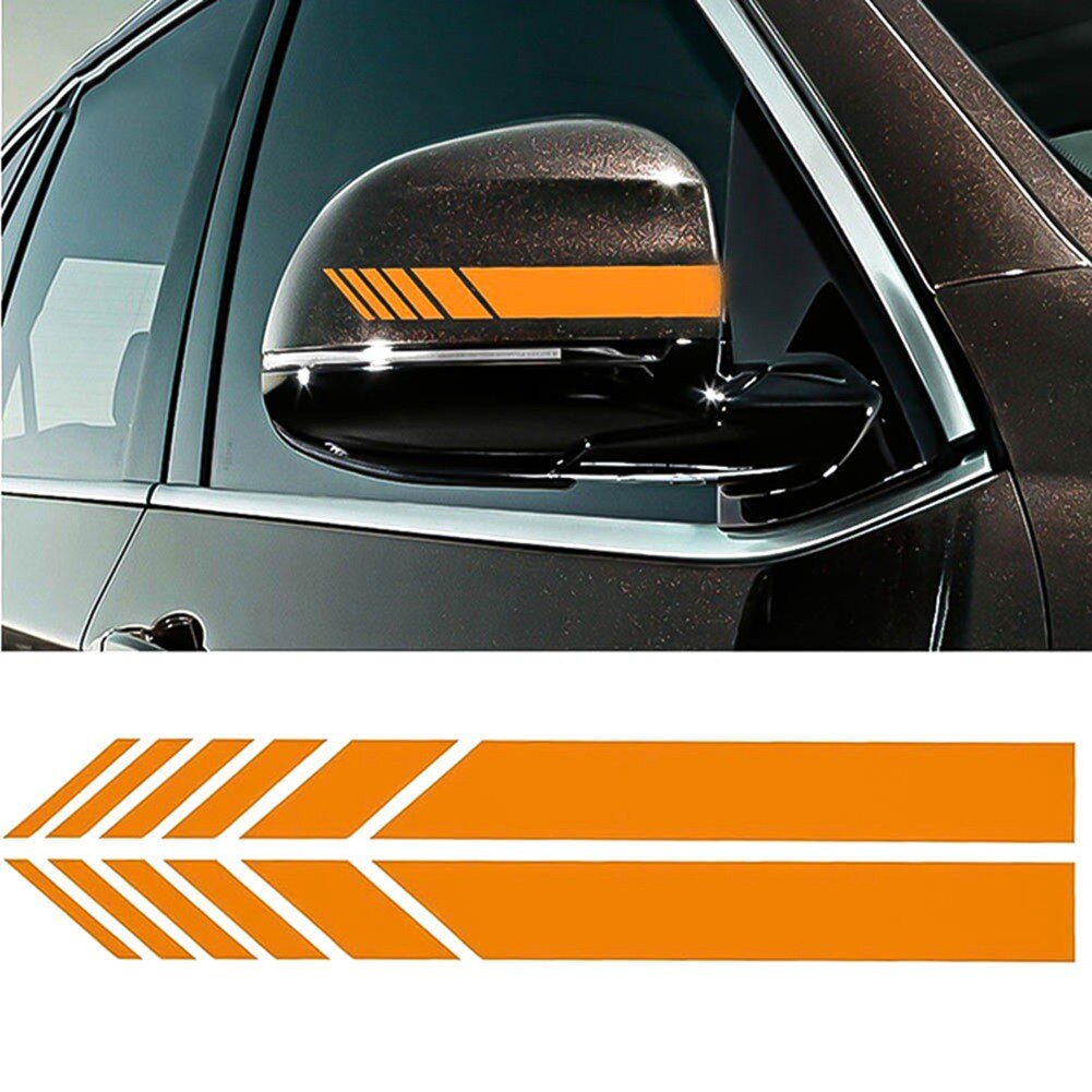 2 stk bil styling auto suv vinyl grafisk bil klistermærke bakspejl side mærkat stribe diy motorcykel bil krop mærkater 15.3*2cm