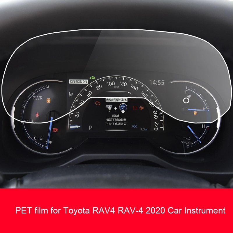For Toyota RAV4 RAV-4 Car Instrument Panel Protector Dashboard PET Film Center Control Touchscreen Protector