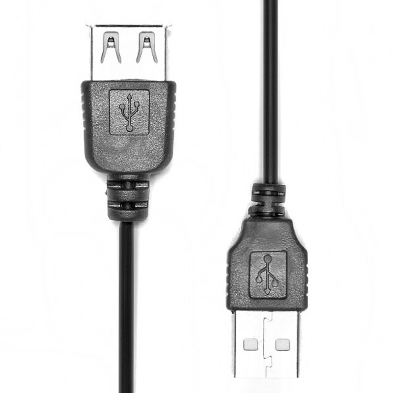 USB 2,0 Verlängerung Super Geschwindigkeit Daten Kabel Typ A Stecker auf Typ A Buchse Verlängerung Super Geschwindigkeit Kabel USB kabel 60cm Schwarz