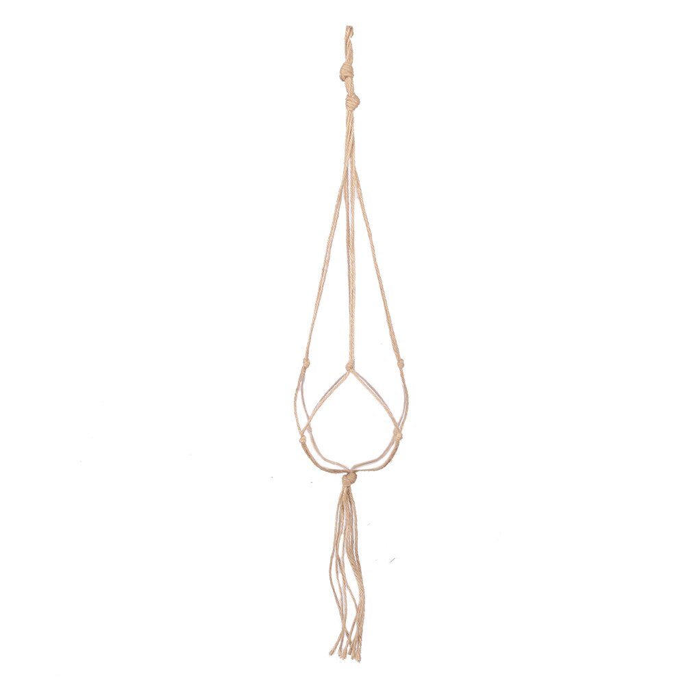 Hemp Rope Flower Pots Planter House Hanging Rope Basket DIY Braided Hanger Pot Garden Horticultural Greening: 90cm