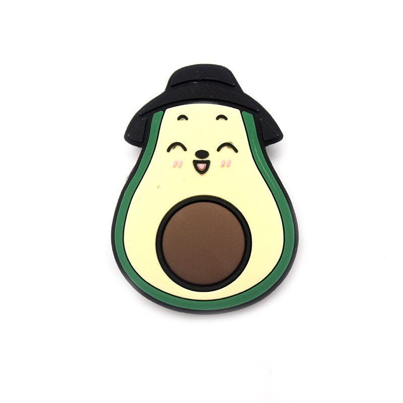 Avocado And Dog Footprints Flower Plastic Fold Mobile Phone Finger Ring Holder For All Brands Phone Men And Women Samsung Iphone: 10