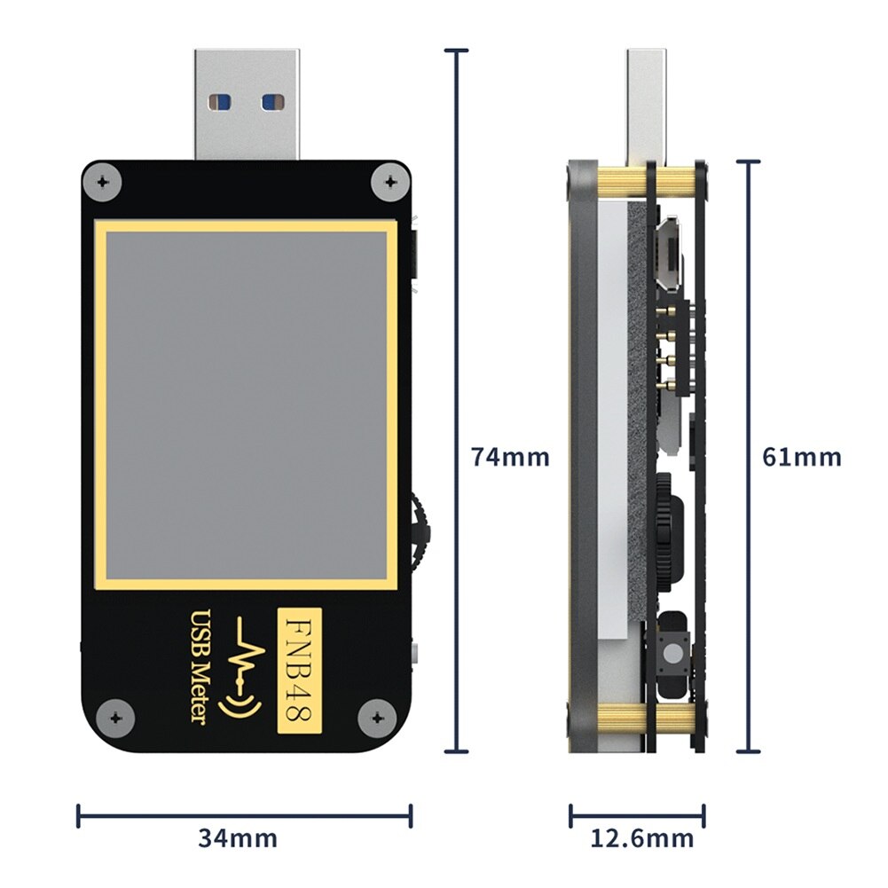 Usb Spanning Tester Detector Meter Digitale Huidige Voltmeter Ampèremeter Capaciteit Monitor Detection Analyzer Testen Gereedschap Usb Tester