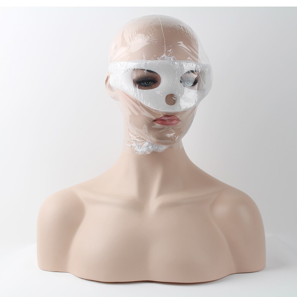 Realistic Female Fiberglass Mannequin Head Bust For Wig Jewelry And Hat Display