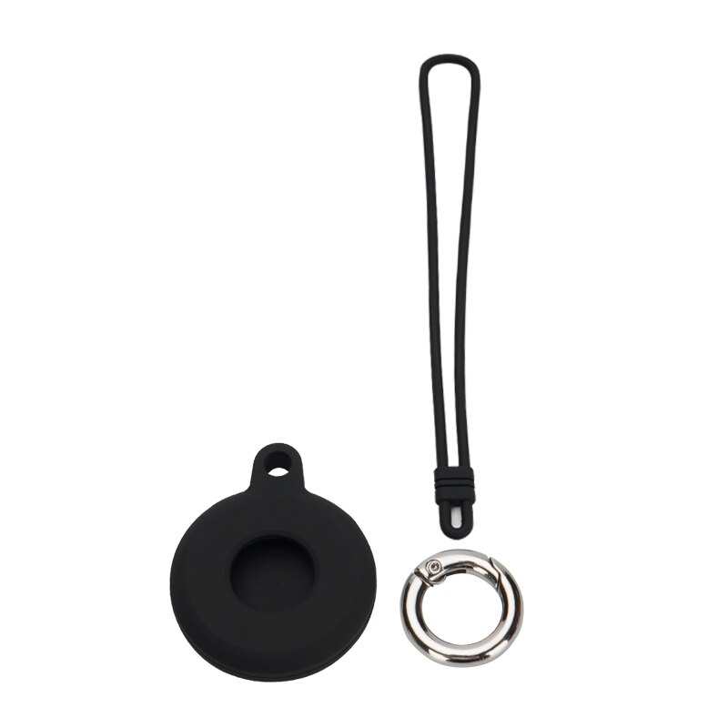 Siliconen Lederen Case Voor Airtags Lederen Beschermhoes Met Sleutelhanger Anti-Kras Draagbare Accessoires Protector Cover Airtag: 09