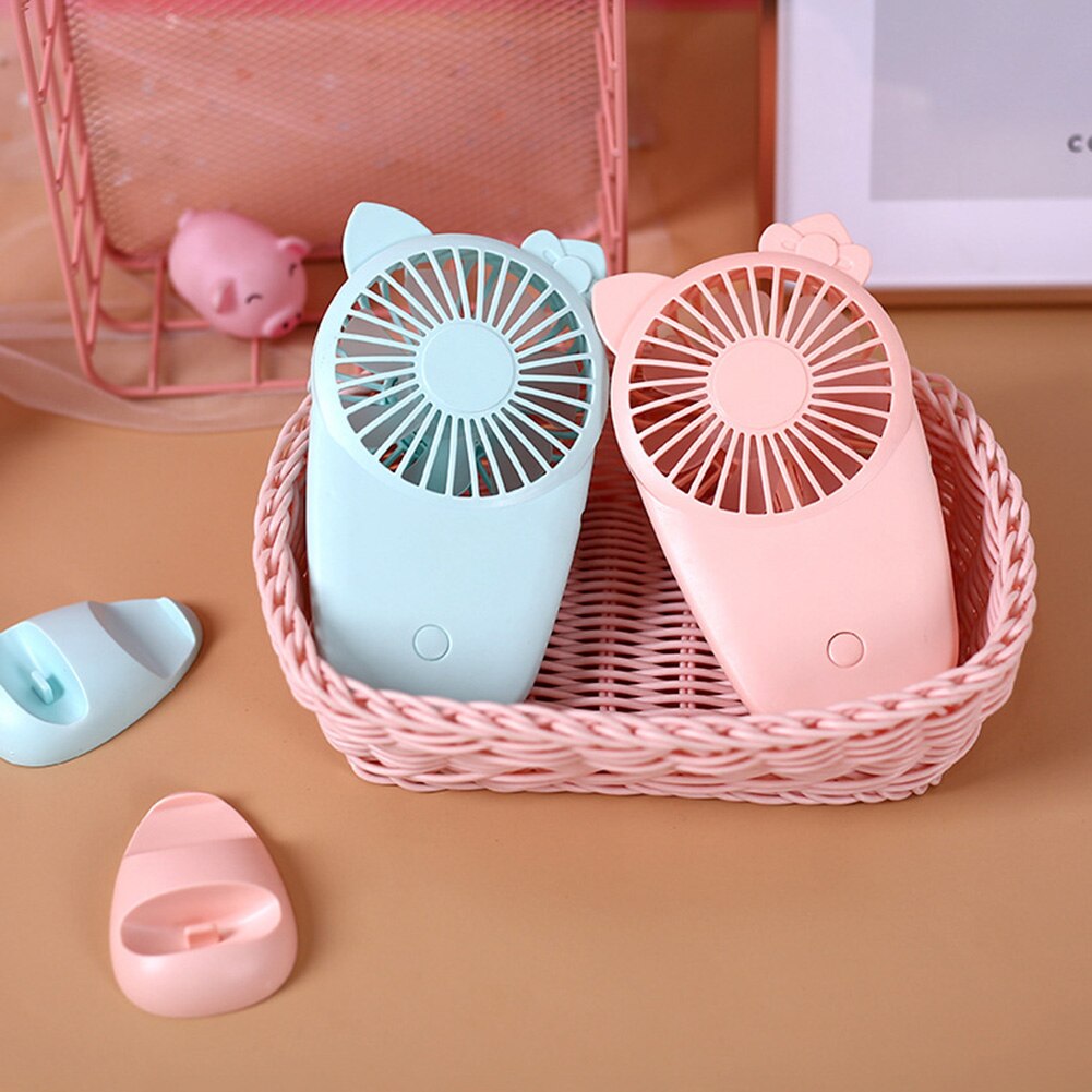USB Mini Fan Phone Holder Bracket Portable Electric Handheld Air Cooler Fan Student Home Travel Outdoor Ventilador