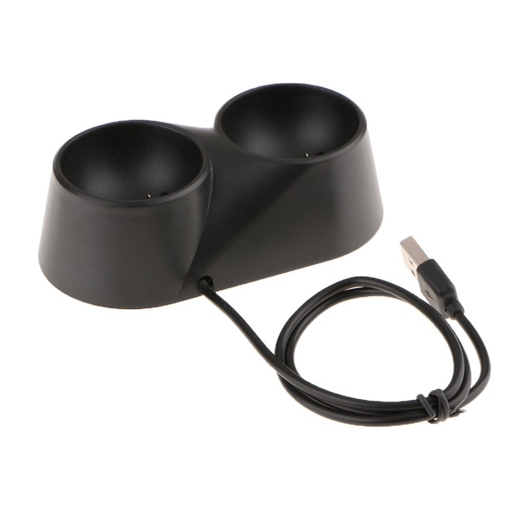 Charger for PS4 VR Move Dual Charging Station for 2 Controllers, Fast Charge Dock Stand for Play Station VR Remote Controller