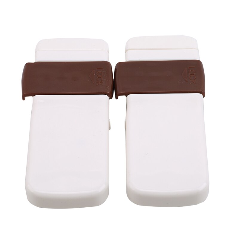 2 uds. Candados sólidos para nevera, armario de seguridad para bebé, cerradura de seguridad para niños pequeños, puerta, ventana, armario ropero: brown