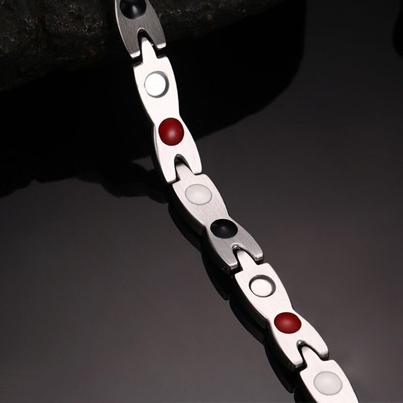 Bracelet magnétique torsadé pour femmes, aimants de thérapie, bijoux de soins de santé en acier inoxydable