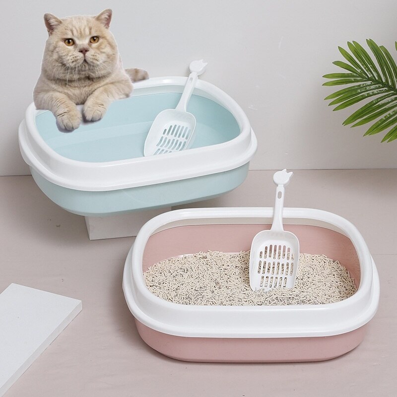 Large Cat Litter Box Semi Enclosed Cat Litter Basin Cats Toilet Odor Proof And Splash Proof Cats Litter Basin Pet Products