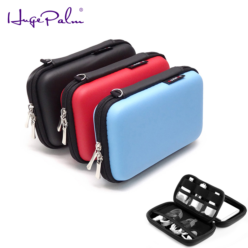 Portable Protective Storage Bag Hard Drive Bag for 2.5&quot; HDD Enclosure hard disk case power bank SD/TF card usb cable earphone